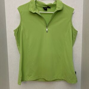 Vino Lime Green Sleeveless Tank Top